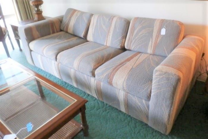 SOFA BED AND MATCHING LOVE SEAT