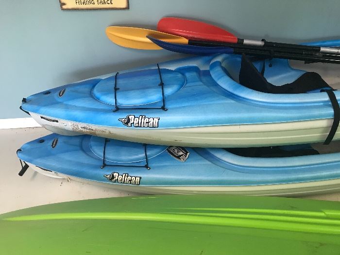 (2) Pelican Kayaks