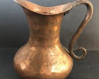 Hand Forged Copper water pitcher