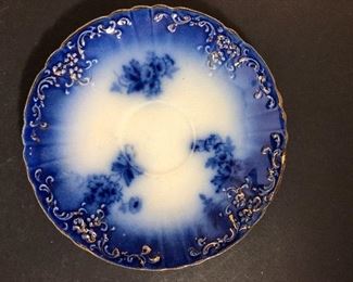 Cobalt and hand painted china