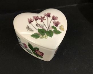 PORTMEIRION BOTANIC GARDEN HEART Trinket Treasure Box