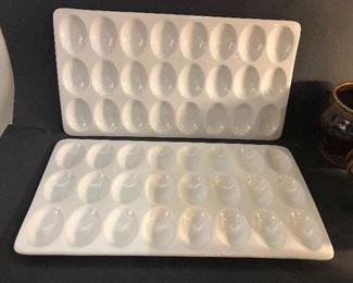 Food Network Porcelain Egg trays