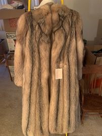 Fox fur coat recently sold online for over $560. Mint condition and has been in paid fur storage for over 10 years. 