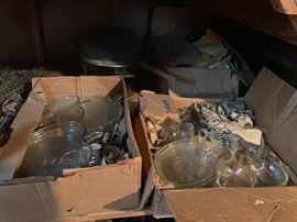 Glass apple collection 