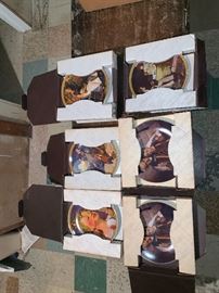 collection of rare 6 plates still in boxes. 