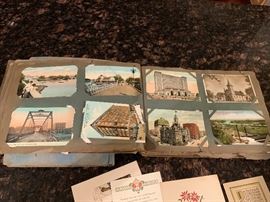 Two books of Vintage postcards per book.