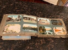 Two books of Vintage postcards per book.