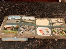 Two books of Vintage postcards per book.