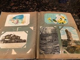 Two books of Vintage postcards per book.
