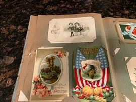 Two books of Vintage postcards per book.