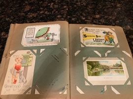 Two books of Vintage postcards per book.