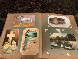Two books of Vintage postcards per book.