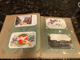 Two books of Vintage postcards per book.