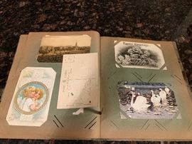 Two books of Vintage postcards per book.