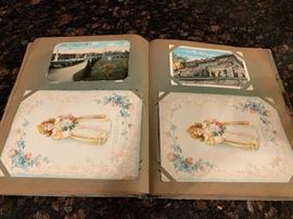Two books of Vintage postcards per book.
