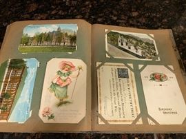 Two books of Vintage postcards per book.