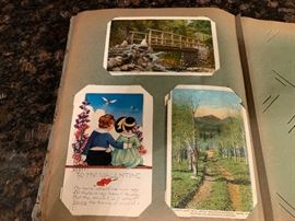 Two books of Vintage postcards per book.