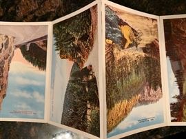 vintage folding postcards 