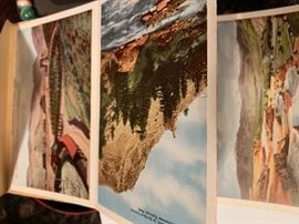 vintage folding postcards. 
