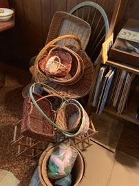 collection of baskets
