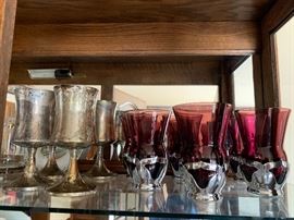 vintage purple and metal glasses
