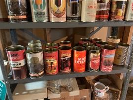Vintage beer cans