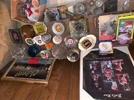 vintage ashtray collection and pictures 