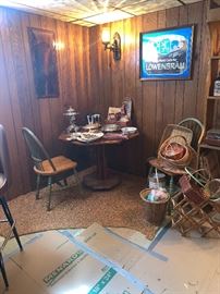 Table and chairs and Miscellaneous items