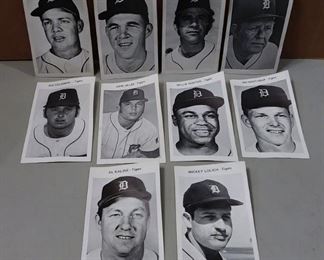 Vintage 5 x 7 B & W Detroit Tigers Photos