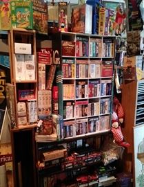 Vintage puzzles....John Wayne sealed VHS movies and others