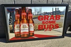 Budweiser beer mirror