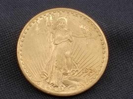 #14 1924 Saint Gaudens .900 Gold Coin, 33.4g 1924 Saint Gaudens .900 Gold Coin, 33.4g 