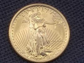 #18: 1991 American Eagle 1/10oz Fine Gold, .999
1991 American Eagle 1/10oz Fine Gold, .999