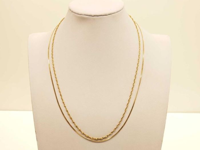 #53: 14k Gold Necklaces, 5.5g
14k Gold Necklaces, 5.5g