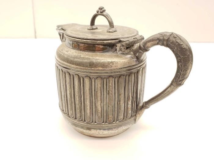 # 81 Rogers Bro. Triple Plate Tea Pot 425 Hard whit Metal Rogers Bro. Triple Plate Tea Pot 425 Hard whit Metal