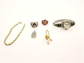  # 91 5.7g .925 Bracelet And Pendant With Costume Jewelry 5.7g .925 Bracelet And Pendant With Costume Jewelry 