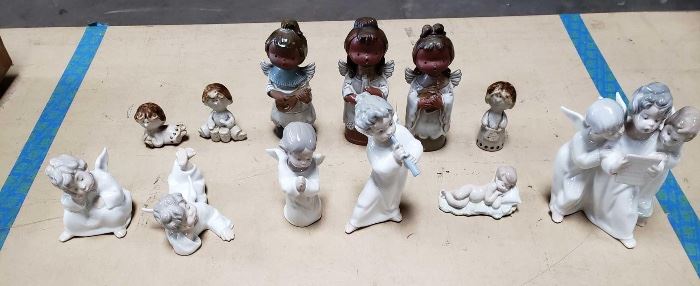 # 97 6 Peice Llardo Porcelain Anglel set Other Figures 6 Peice Llardp Porcelain Anglel set Other Figures