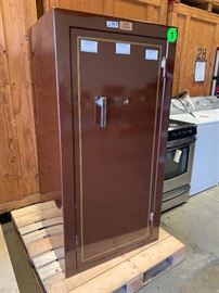 # 101 Fort Knox safe 60x30x24 deep. Lock has been drilled out Fort Knox safe 60x30x24 deep. Lock has been drilled out