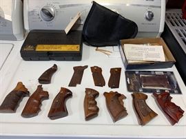 # 116 Smith and Wesson grips, pistol case and more Smith and Wesson grips, pistol case and more 