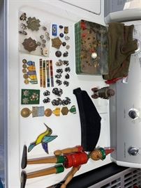 # 118 Misc military medals, pins and more Misc military medals, pins and more