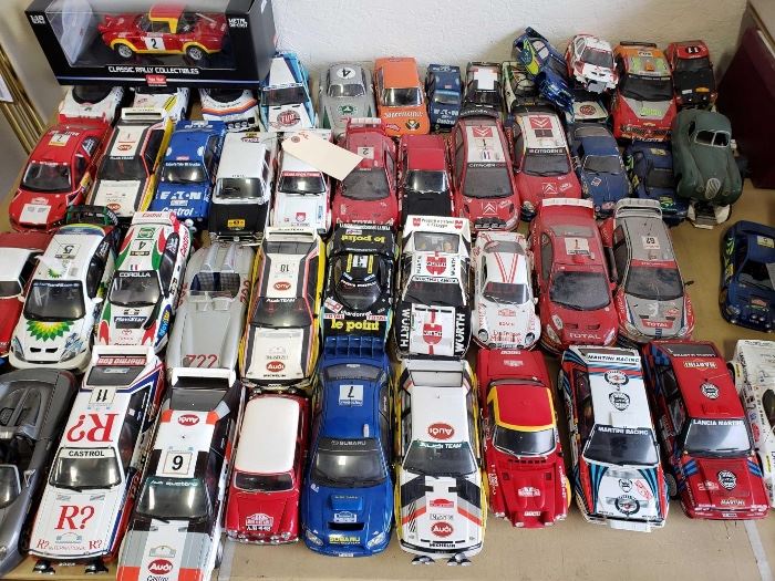 # 203 50 Diecast Rally Cars, Mostly 118 Sunstar, Kyosho, amd Maisto 50 Diecastl Rally Cars, Mostly Sunstar, Kyosho, amd Maisto