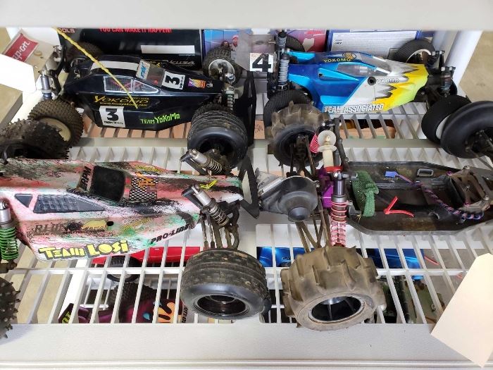 # 213 4 Electric RC Cars, Team Losi, Team Associated, and Others 4 Electric RC Cars, Team Losi, Team Associated, and Others