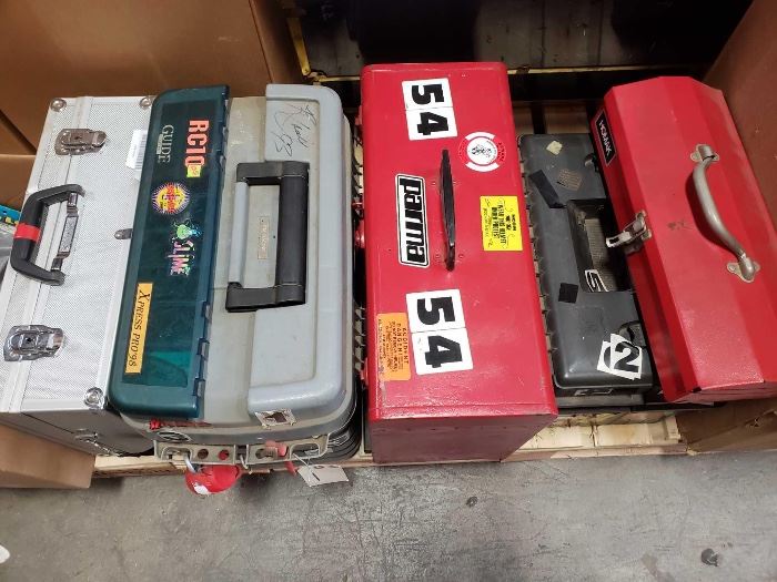 # 234 5 Tools Boxes Full of RC Car Parts and Tools for RC Cars 5 Tools Boxes Full of RC Car Parts and Tools for RC Cars