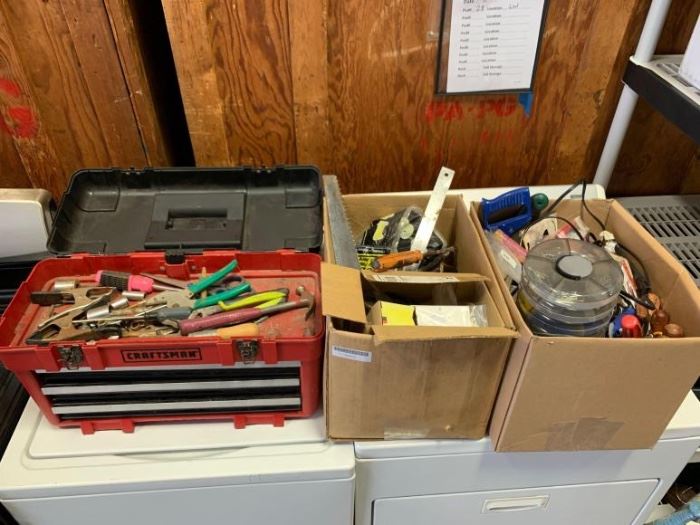 # 253 Craftsman tool box and and 2 boxes of misc tools Craftsman tool box and and 2 boxes of misc tools