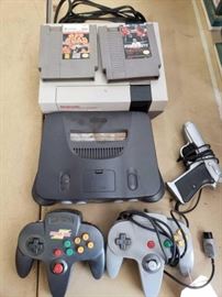 # 308 Nintendo 64 and NES with 2 Games, 2 Controllers, and Gun Controller Nintendo 64 and NES with 2 Games, 2 Controllers, and Gun Controller