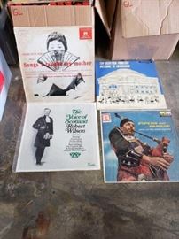 # 401 3 Boxes of Records, Robert Wilson, Charlotte Rae, Pipers on Parade 3 Boxes of Records, Robert Wilson, Charlotte Rae, Pipers on Parade