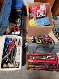 #528: Diablo 9 Peice Hole Saw Set, Tool Box, Miscellaneous Tools , Sockets
Diablo 9 Peice Hole Saw Set, Tool Box, Miscellaneous Tools , Sockets Oreck XL Vacuume, Milwaukee Dolly, 2 Hunting Chairs, 2 Foot Tall x 1 Foot Wide Metal Cabinet with Wheels, Heavy Duty Locking Tuff-Bin, Plastic Tote,