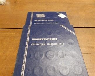 Partial Roosevelt Dime Books(Silver)