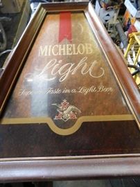 Pair of Michelob Light Beer Mirrors