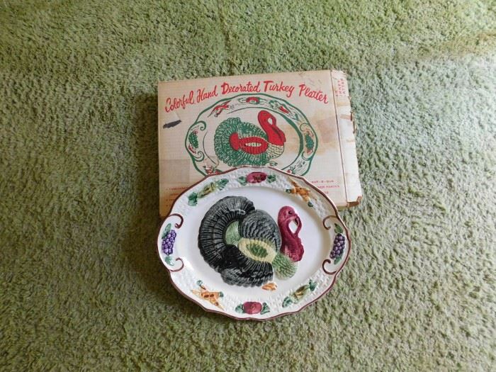 Vintage Turkey Platter in Original Box